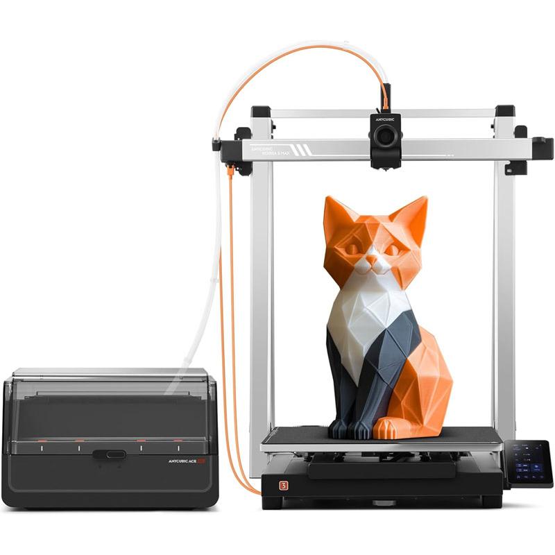 Anycubic Kobra 3 Max Combo大容量マルチカラー3Dプリンター 4色印刷 