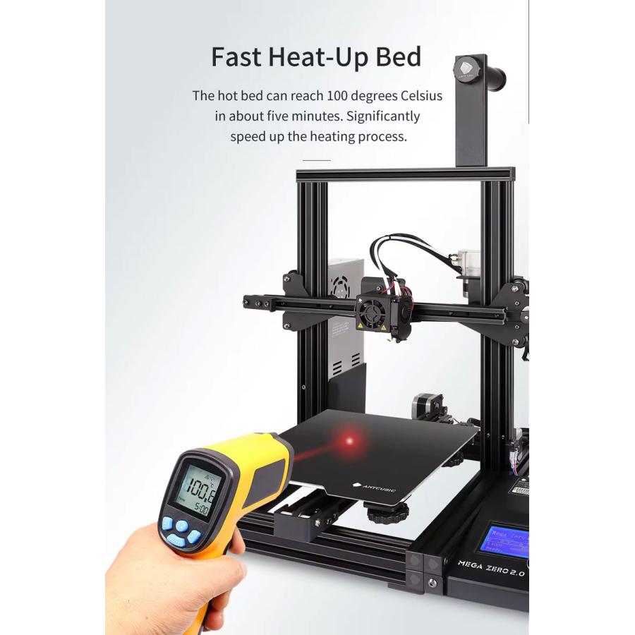 ANYCUBIC Mega Zero 3Dプリンター 高精度 印刷サイズ 220*220*250