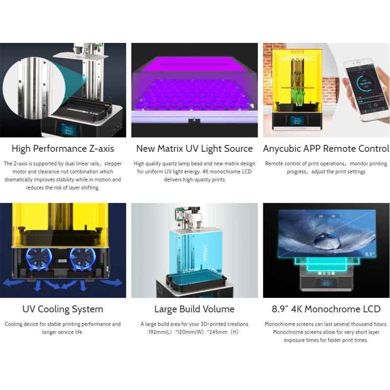 ANYCUBIC PHOTON MONO X 光造形式　3Dプリンター Anycubic Photon Mono X光造形式LCD 3Dプリンター（日本語取扱説明書