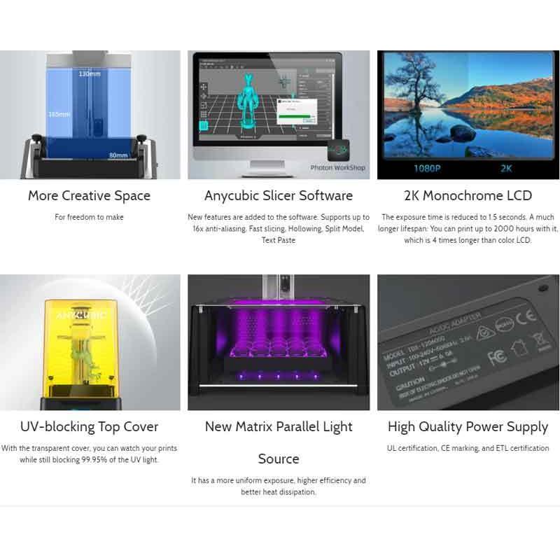 Anycubic Photon Mono 光造形式LCD 3Dプリンター(日本語取扱 Anycubic Photon Mono 光造形式LCD 3Dプリンター(日本語取扱