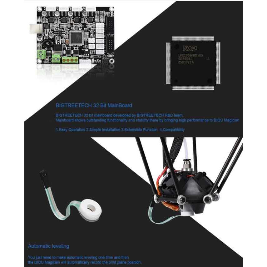 BIQU Magician 3Dプリンター100 * 150mm印刷サイズ、自動レベリング