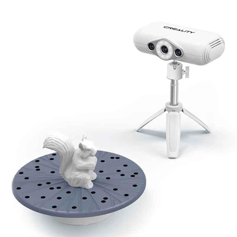 Creality3D CR-SCAN Lizardプレミアム ポータブル3Dスキャナー 0.05mm高精度 OBJ/STL出力 ターンテーブル付き | 