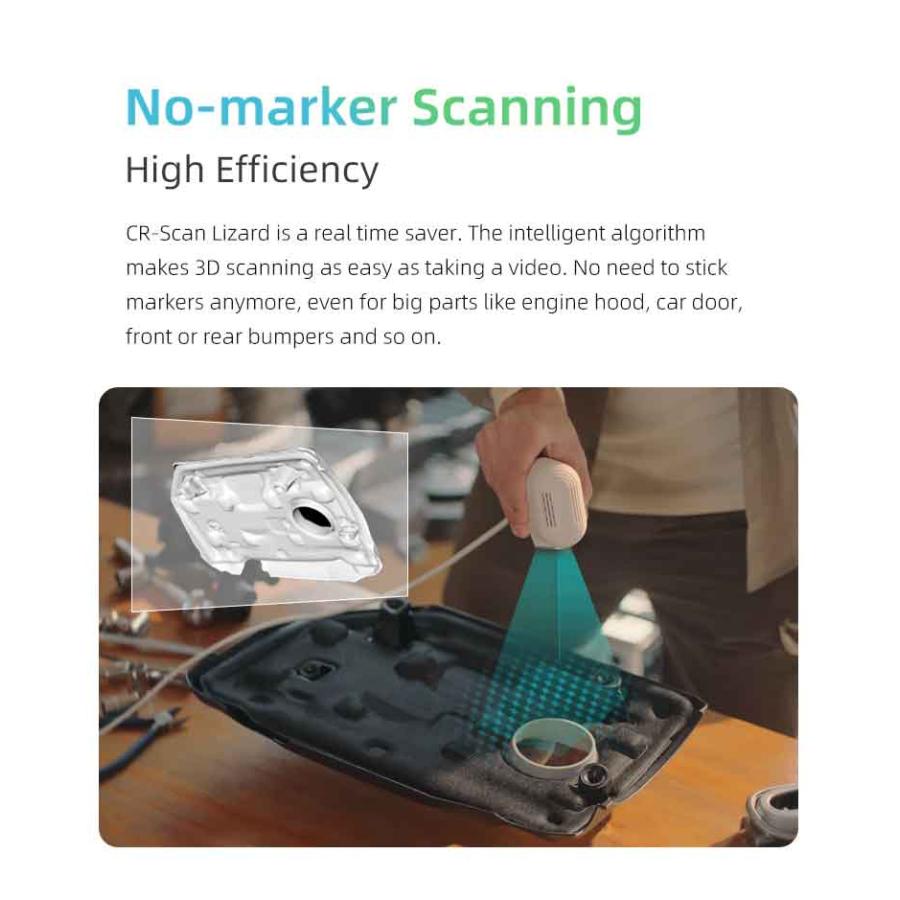 Creality3D CR-SCAN Lizardプレミアム ポータブル3Dスキャナー 0.05mm高精度 OBJ/STL出力 ターンテーブル付き |  | 07