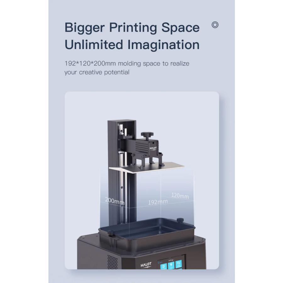 Creality 3D Halot-Lite 3Dプリンター 光造形 高速印刷 8.9インチ4K