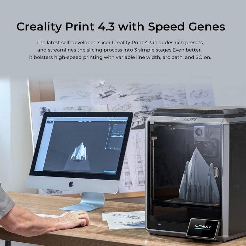 Creality K1 3Dプリンター 300°C高温印刷 600mm/S 静音自動