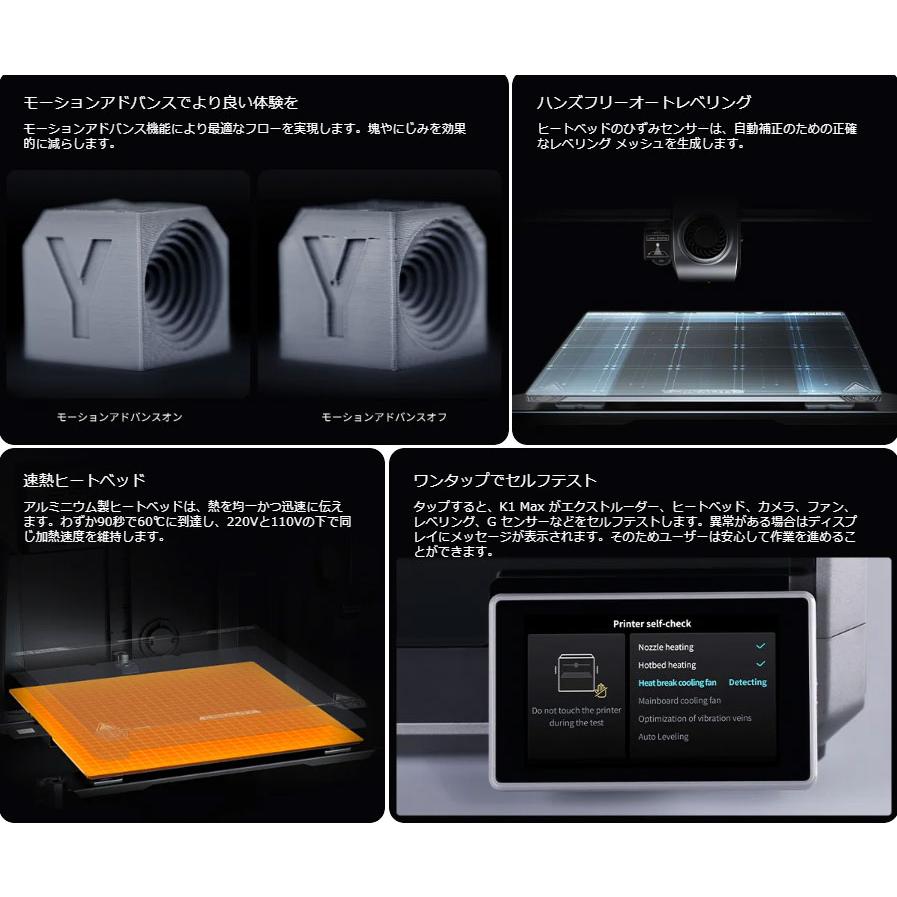 Creality K1 MAX 3Dプリンター 600mm/s高速 20000mm/s加速度 AI