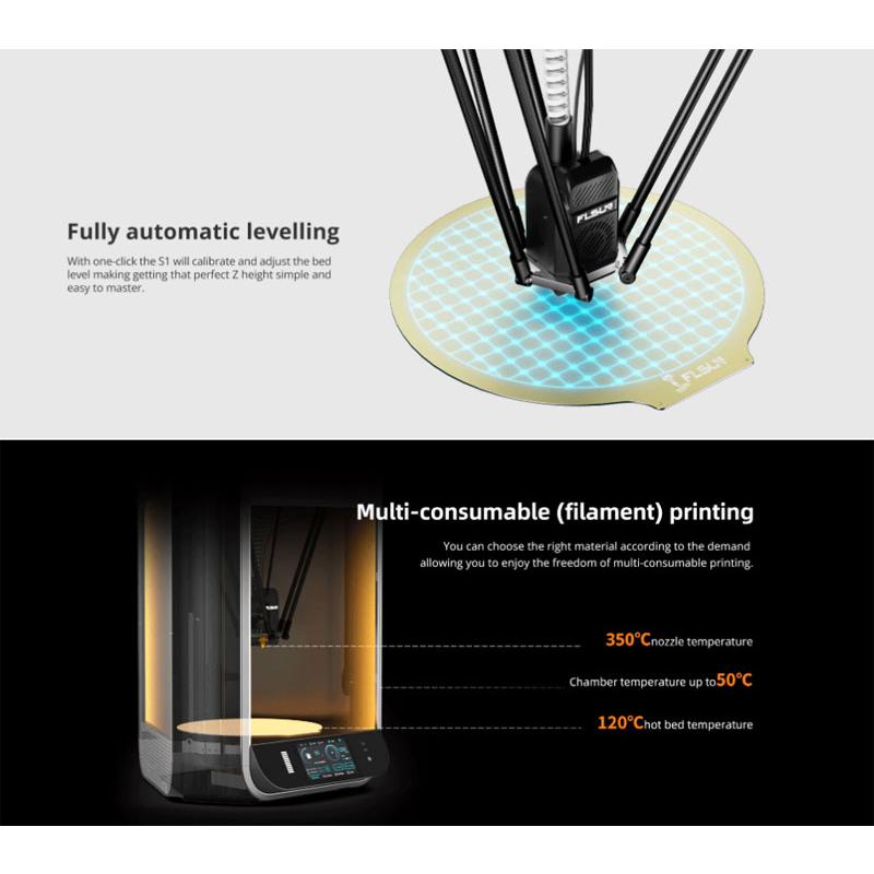 FLSUN S1 3DプリンターΦ320x430mm印刷サイズ/1200mm/s高速印刷