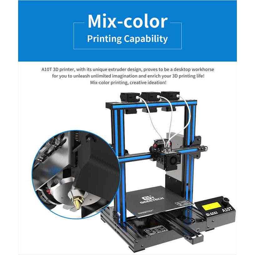 Geeetech A10t 3dプリンター Diyキット 3 In 1ミックスカラー 2 2 250mm大容量ビルドエリア 3 2インチフルカラータッチスクリーン 停電時復帰機能 Geeetech A10t 3d Printer Kit Ayardyahoo 店 通販 Yahoo ショッピング