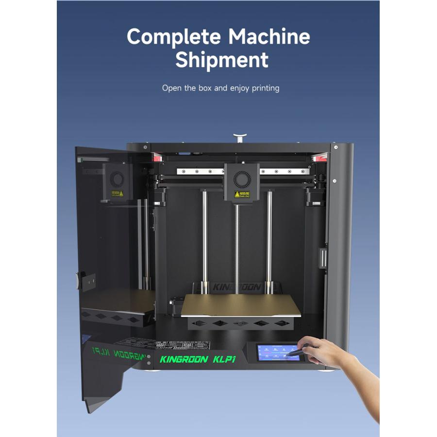 KINGROON KLP1 CoreXY 3D プリンター - Klipper  ファームウェア/ノズル温度300℃/印刷速度500mm/s/210x210x210mm : kingroon-klp1-3d-printer-kit  : AYARDYahoo!店 - 通販 - Yahoo!ショッピング