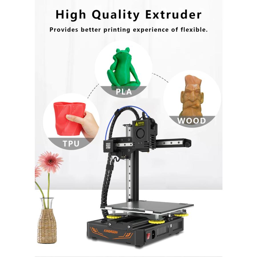 プリンター・複合機 KINGROON KP3S-PRO-FDM 3D Printer Kingroon高精度FDM3Dプリンター