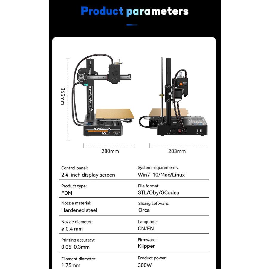 KINGROON 3Dプリンターフィラメント 1.75mm/ヤY31628-P3 KINGROON 3Dプリンターフィラメント 1.75mm/ヤY31628-P3 - メルカリ