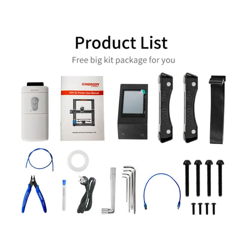 KINGROON KP5L 3Dプリンターキット （超静音ドライバーTMC2225/ガラス