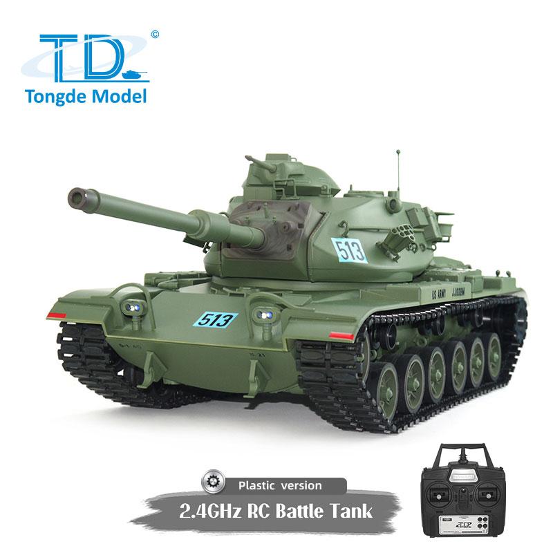 Tongde Model 1/16  M60A3 W/ERA USA  2.4GHz（プラ製ギアボックス・プラ製キャタピラ・プラ製ホイール・BBリコイル・サウンド・発煙仕様）M2022-3の画像