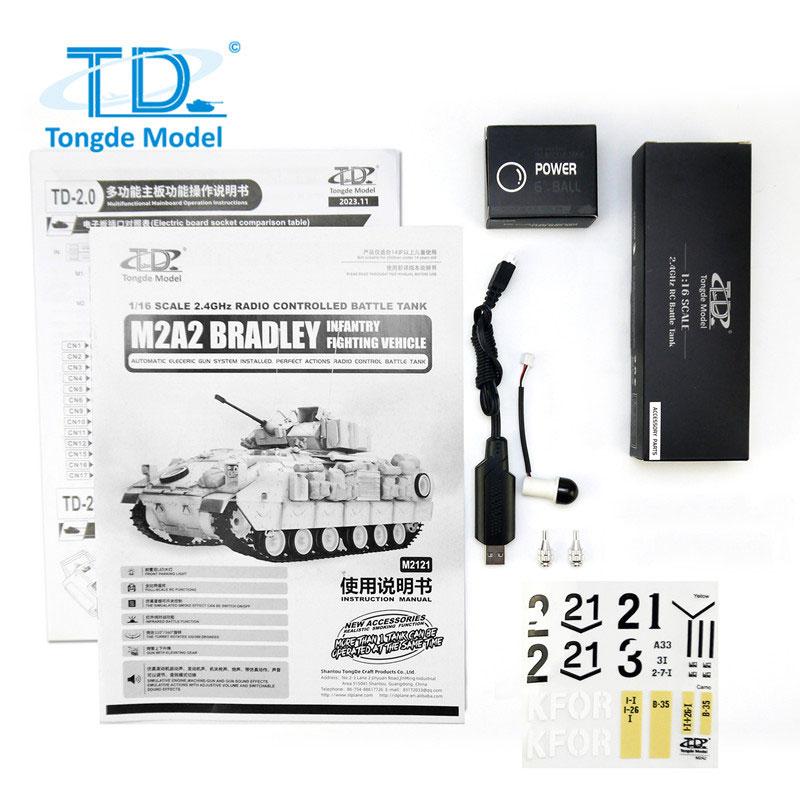 Tongde Model 1/16 M2A2 ブラッドレー Bradley 2.4GHz（プラ製ギア