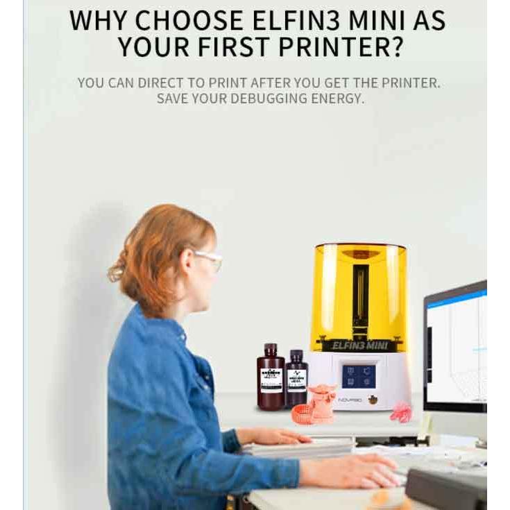 NOVA3D Elfin3 mini エルフィン3 ミニ 3Dプリンター LCD 光造形、MONO