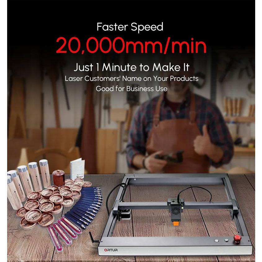 ORTUR/オルトゥール レーザーマスター 3 レーザー彫刻機 10W高出力