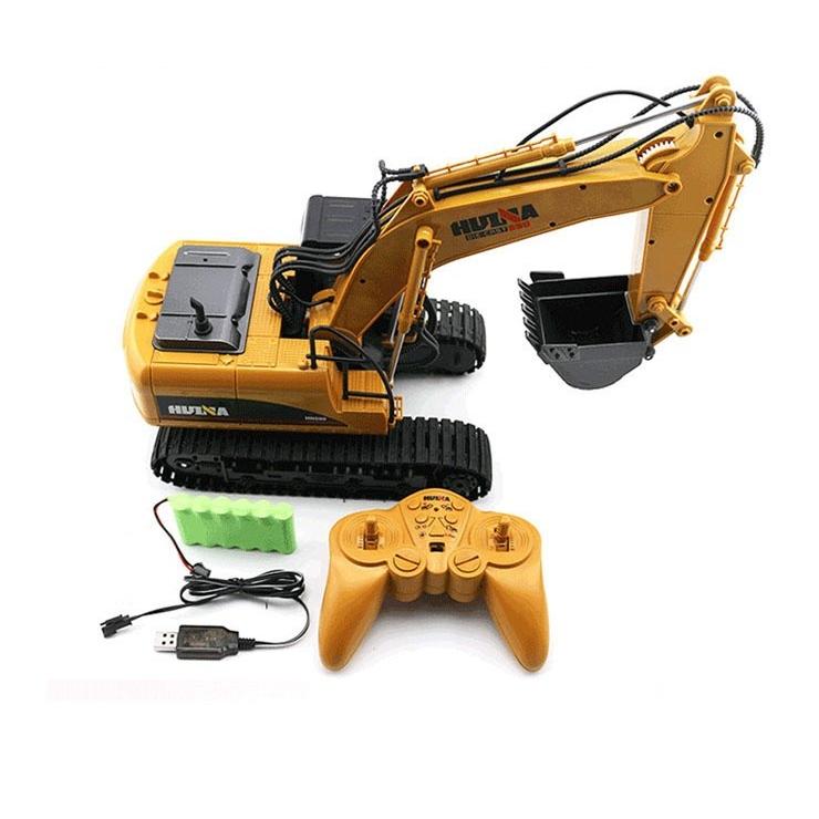 HUINA 1592  1/14  ショベルカー  重機  ラジコン Amazon.co.jp: 1/14 HUINA 1592 1/14 22CH 2.4G パワーショベル