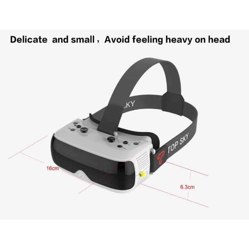 TOPSKY Prime1S FPV Goggles FPVゴーグル ドローン空撮用 5.8G 48CH