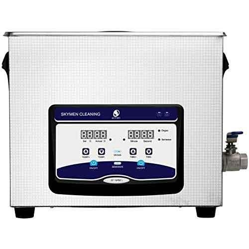 Skymen 超音波洗浄機 ステンレス鋼 デジタル制御10L 240W 40kHz JP 
