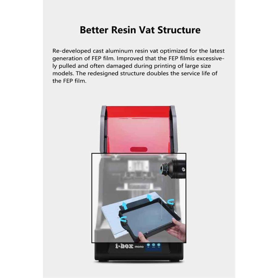 QIDI TECH i-BOX-mono 光造形式 LCD 3Dプリンター8.9 インチ 4K