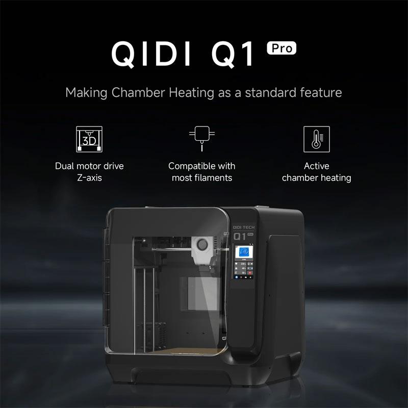美品☆QIDI TECH Q1 Pro☆フィラメント付き☆ QIDI TECHNOLOGY Q1 Pro 3Dプリンター 600mm/秒、オート