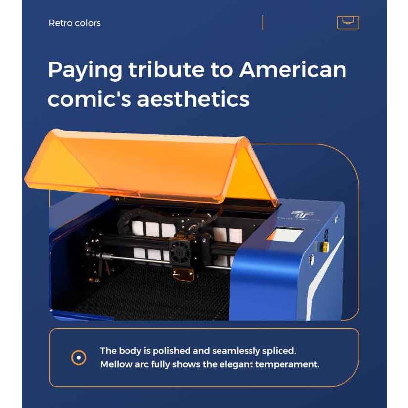 在庫あり 即納】 Twotrees 密閉型レーザー彫刻機 新製品 TS3 Safetest