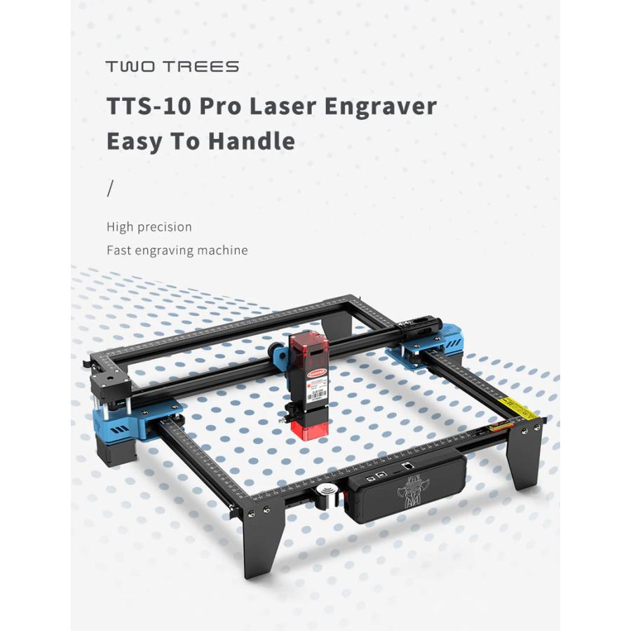 TwoTrees TTS-10 Pro レーザー彫刻機 10Wレーザー高出力 レーザー切断機0.01mm高精度400mm/s｜ayardshop｜06