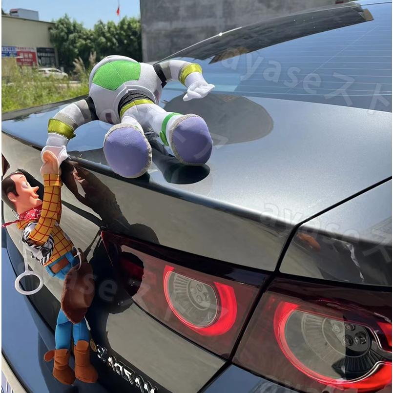 定番キャンバス 新品 トイストーリー ウッディ バズ 車ぶら下がり人形 ヘルメット付き Aynaelda Com