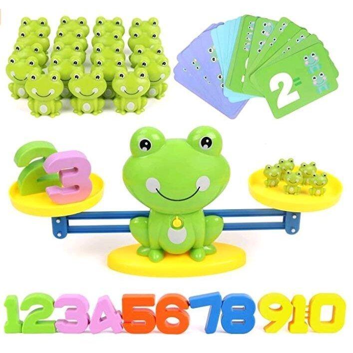 カエル 天秤 知育玩具 バランスゲーム 数字の基礎を覚える 算数 足し算 引き算 モンテッソーリ 女の子男の子 おもちゃ幼児幼稚園教具子供 誕生日プレゼント 6uutxudpcb Homeflexutilidades Com Br