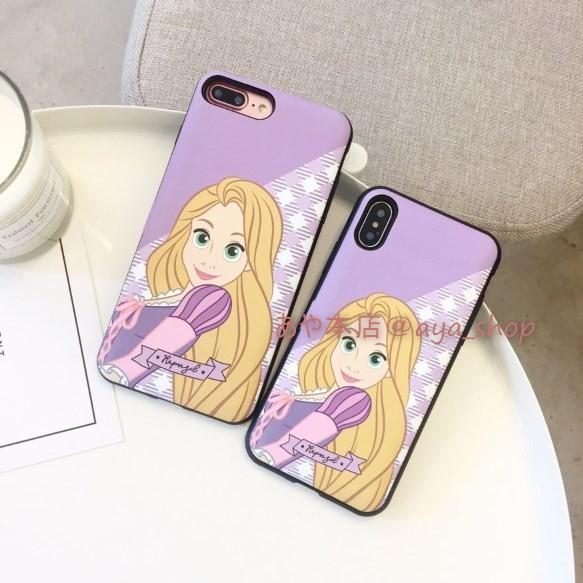 ラプンツェル iphoneケース スマホケース キャラクター ディズニー 携帯ケース アイフォンケース ミラー 鏡 ICカード収納｜ayashop