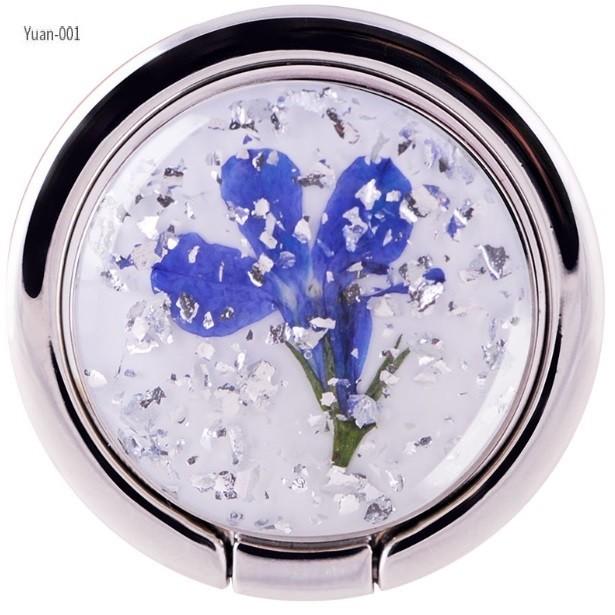 スマホリング 手作り アクセサリー バンカーリング ハンドメイド 押花