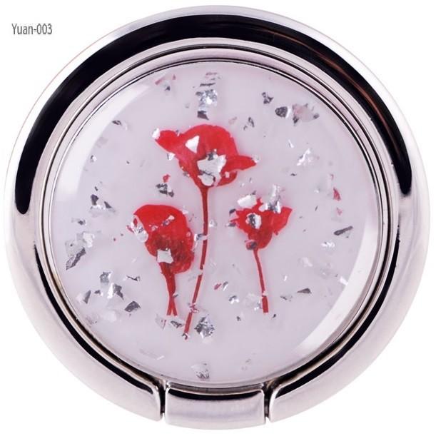 スマホリング 手作り アクセサリー バンカーリング ハンドメイド 押花