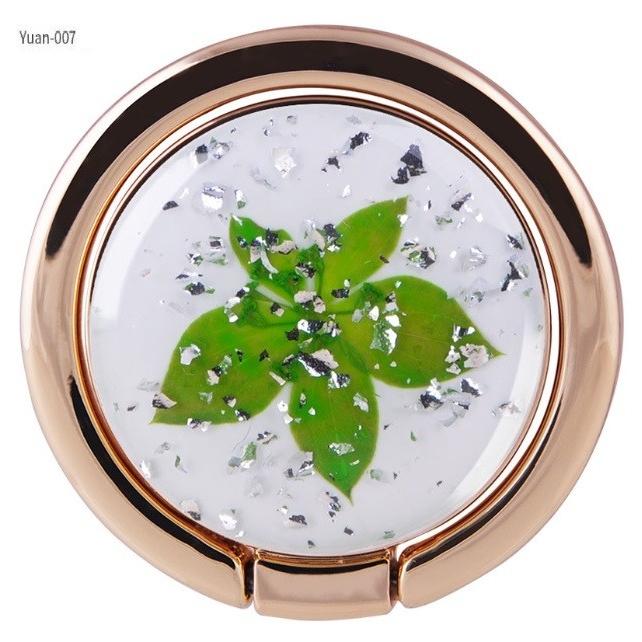 スマホリング 手作り アクセサリー バンカーリング ハンドメイド 押花