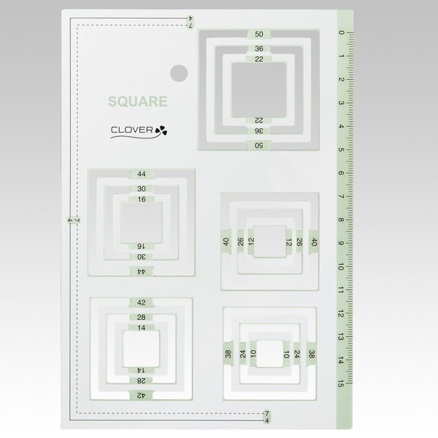 クロバー ピーステンプレート 正方形 57-999 - 裁縫道具