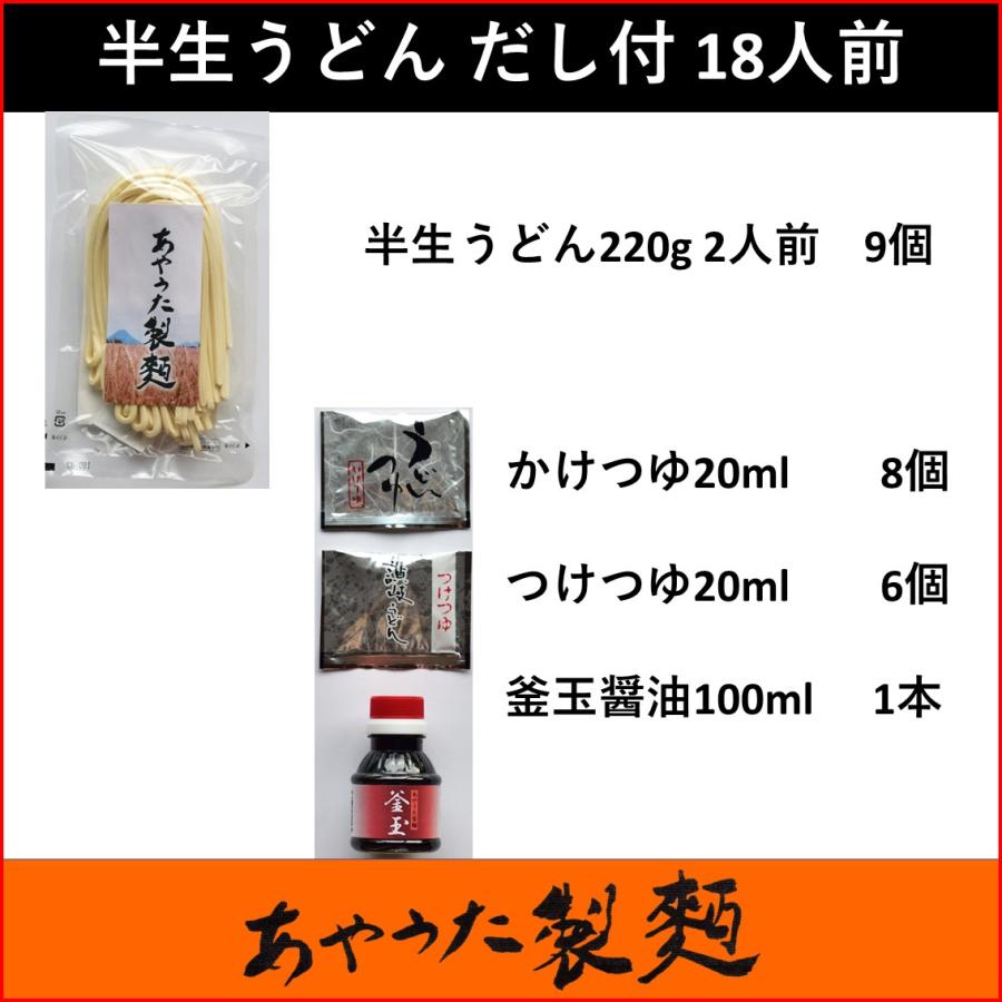 半生うどん18人前つゆ付　【常温】【送料無料】 |  | 01