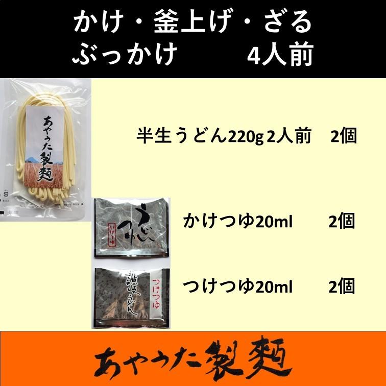 半生うどん・かけ・釜あげ・ざる・ぶっかけ4人前【お試し】【送料無料】 |  | 01