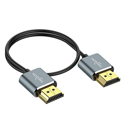 Twozoh HDMIケーブル 柔らか 0.3M HDMIケーブル細線 ハイパースリム HDMI 2.0ケーブル 軽量 4K HDMI短い 極細3D/|ayk-shop|02