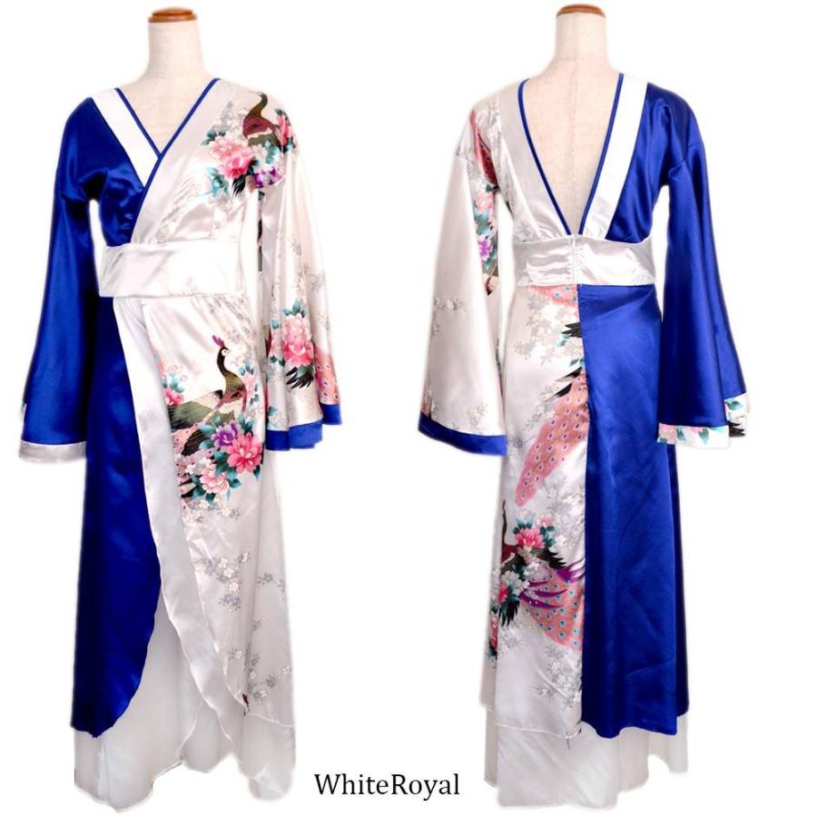 花魁 衣装 コスプレ【cwa1084】 着物 ドレス：ロング 変形(タイト 袖大