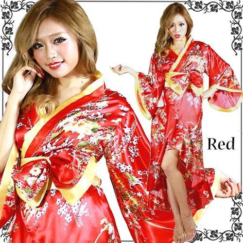 cwa12-lon 0011 和柄 ドレス ワンピース 花魁 衣装 コスプレ 着物