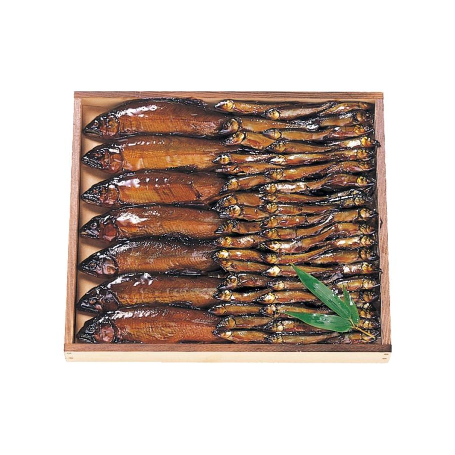 ギフト 鮎 甘露煮 小あゆ煮 あゆの姿煮 520g 木箱入 詰め合わせ セット ≪ 本店直送 限定品 ≫[ あゆの店きむら / AK2 ] 鮎 あゆ アユ 佃煮 |  | 01