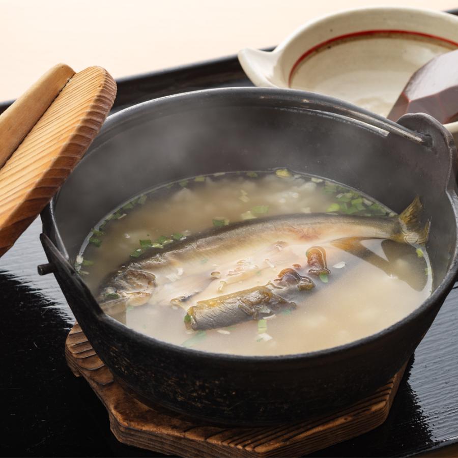 あゆ雑炊セット 1人前 [ あゆの店きむら / AZO ] 鮎 あゆ アユ 雑炊 雑炊セット レトルト食品 ご飯 |  | 05