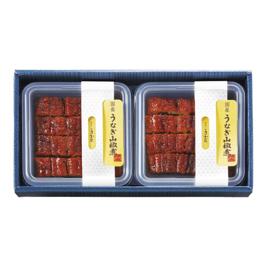 お歳暮 ギフト 国産 鰻 佃煮 うなぎ 山椒煮 60g ×2個 紙箱入 詰め合わせ セット [ あゆの店きむら / 2UN ] ウナギ 土用の丑 |  | 01