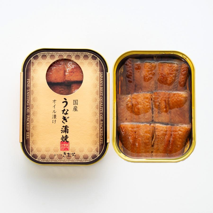缶詰 国産 うなぎ蒲焼 オイル漬け 105g [ あゆの店きむら / UKA ] うなぎ ウナギ 鰻 国産 缶詰 オイル漬け おつまみ おかず ご飯のお供 |  | 01
