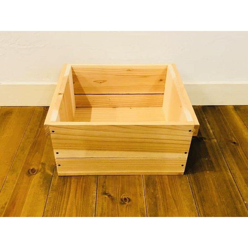 りんご箱 角小箱 8箱 // 木箱 棚 ストレージボックス ウッドボックス 