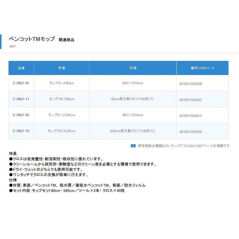 小津産業　ベンコットTMモップ　モップセットS45cm　2-2657-02