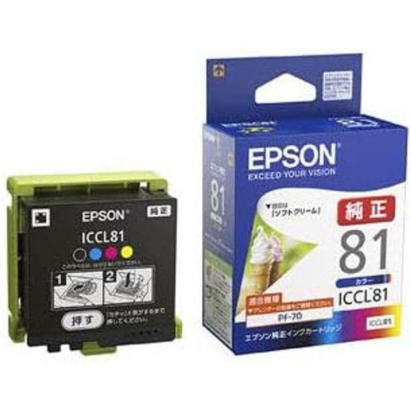 (6個まとめ売り)　EPSON　純正　インクカートリッジ　(4色一体タイプ)　ICCL81