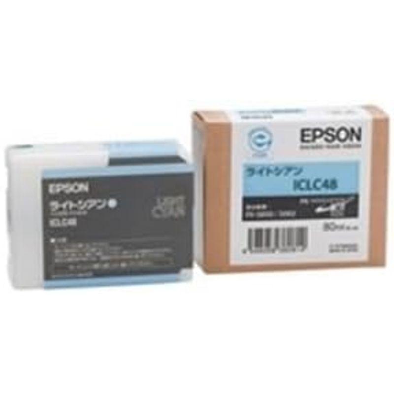 お徳用　5セット　EPSON　インクカートリッジ　エプソン　ICLC48　純正　ライトシアン