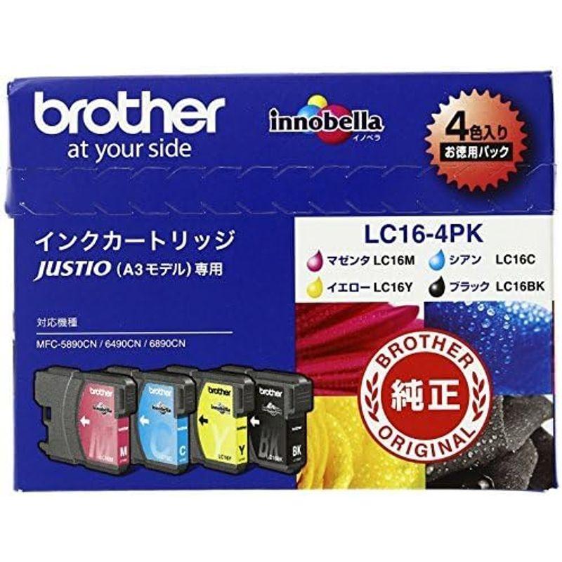 （まとめ買い）　ブラザー　インクジェットカートリッジ　LC16-4PK　×3