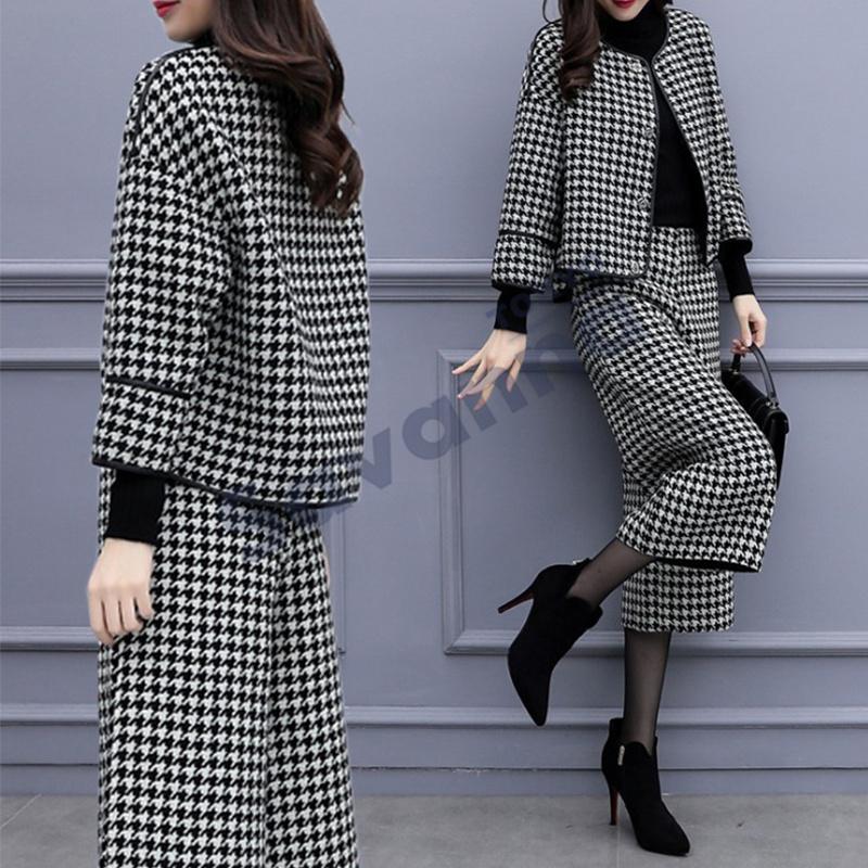 セットアップ レディース 秋冬 2点セット 保証 秋コーデ ゆったり 体型カバー ワイドパンツ 卒業式 40代 秋服 入学式 フォーマル セレモニー 七分丈