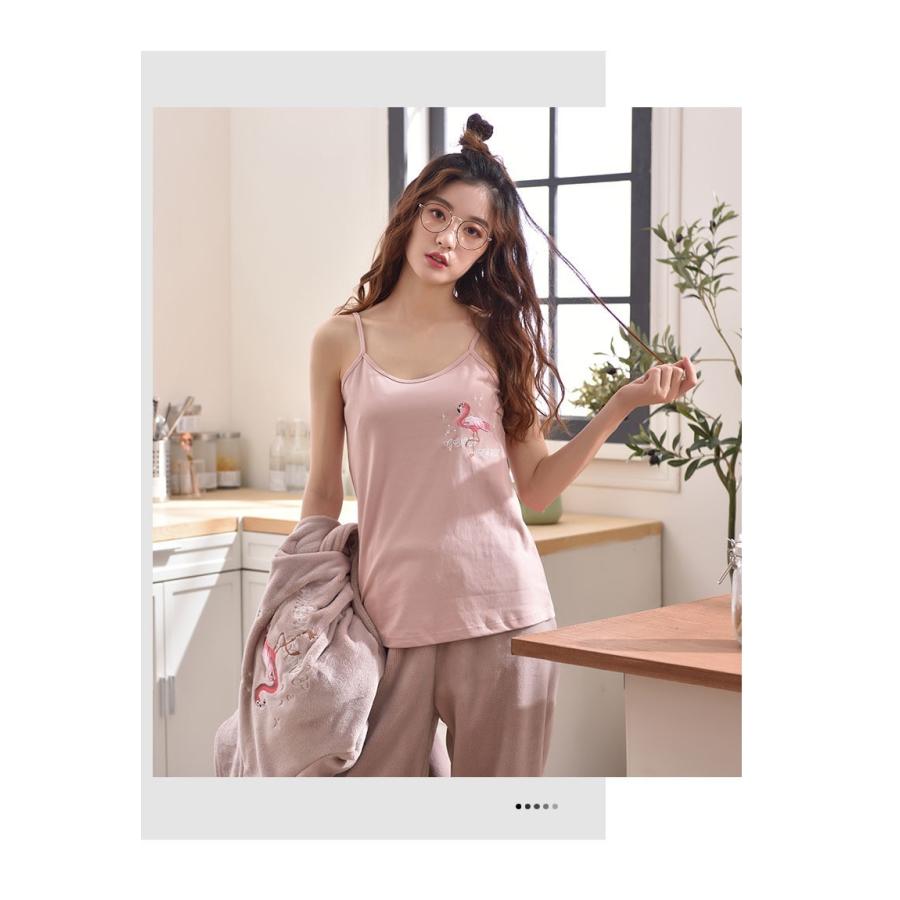 ネグリジェ ルームウエア モコモコ パジャマ レディース 冬 あったか 部屋着 3点セット パジャマ ピンク 可愛い かわいい 大きいサイズ ガウン 寝間着 女性 Y2339 アユストア 通販 Yahoo ショッピング